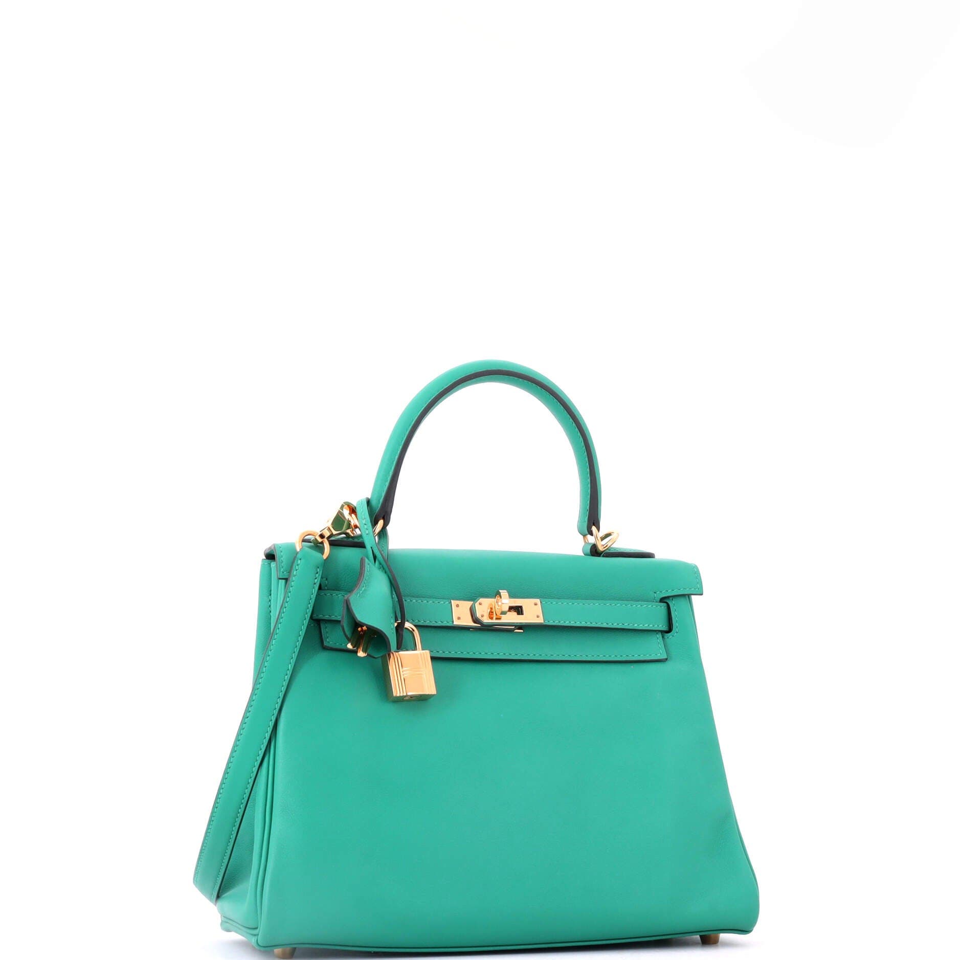 Kelly Handbag Green Swift with Gold Hardware 25, Alternate, color, Green
