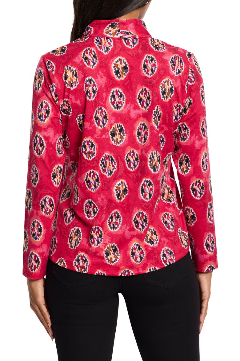 Starburst Long Sleeve Top, Alternate, color, RED MULTI