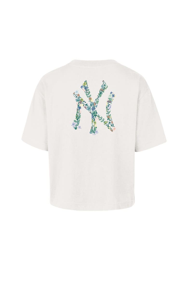 '47 Women's '47 Natural New York Yankees Full Bloom Cropped T-Shirt, Alternate, color, Natural