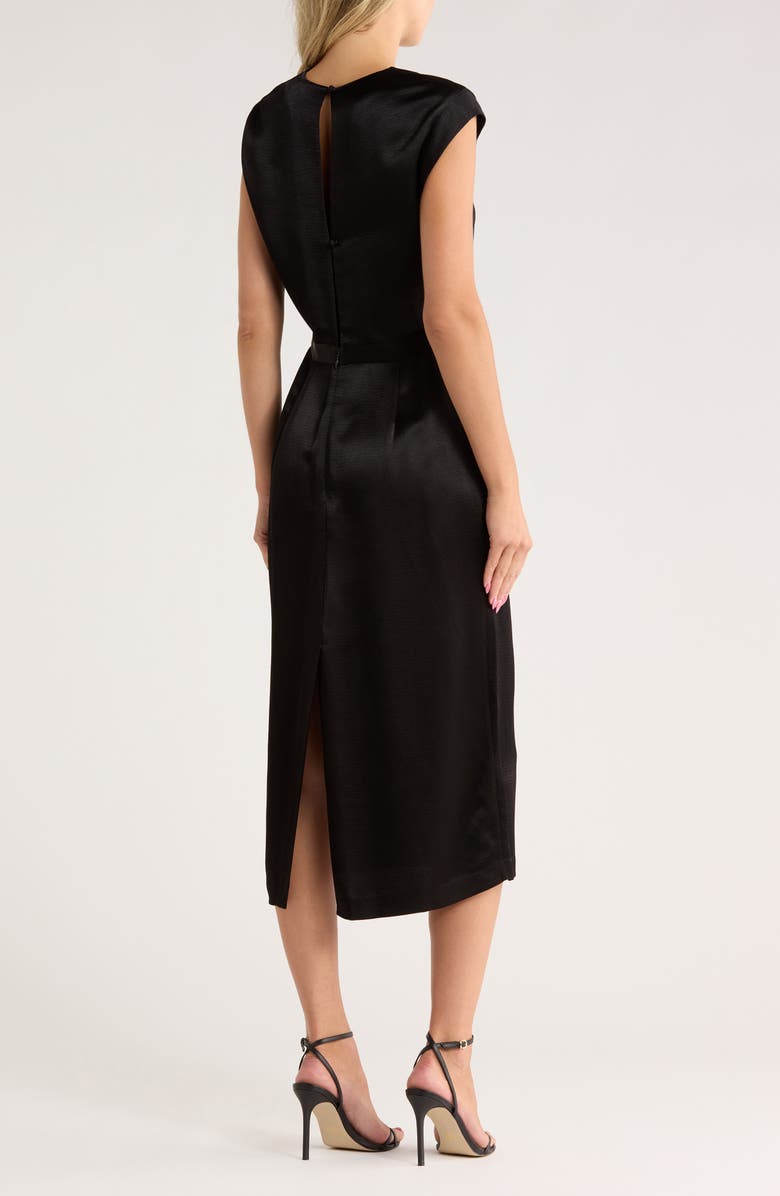 Derek Lam 10 Crosby Cantini Sleeveless Midi Dress, Alternate, color, Black