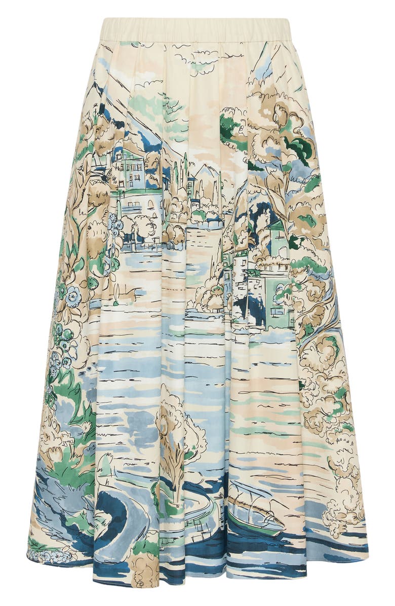 Weekend Max Mara Adepto Cotton Midi Skirt, Alternate, color,