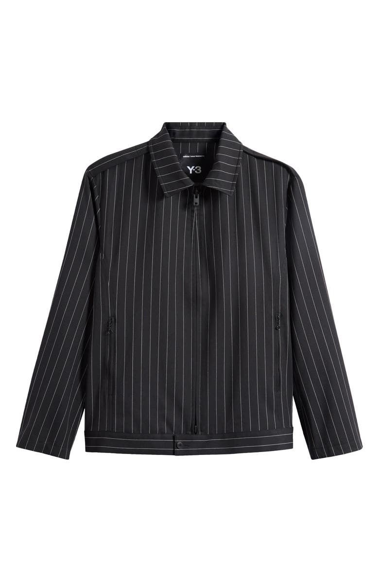 Y-3 Refined Pinstripe Jacket, Main, color, Black