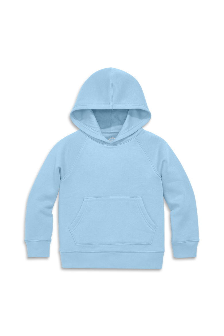 Kids Cozy Fleece Pullover Hoodie, Main, color, New Sky