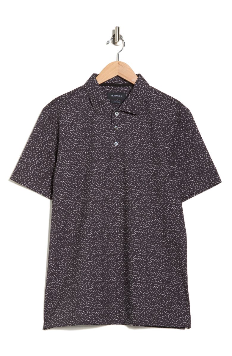 Bugatchi Victor OoohCotton<sup>®</sup> Knit Polo, Alternate, color, Black