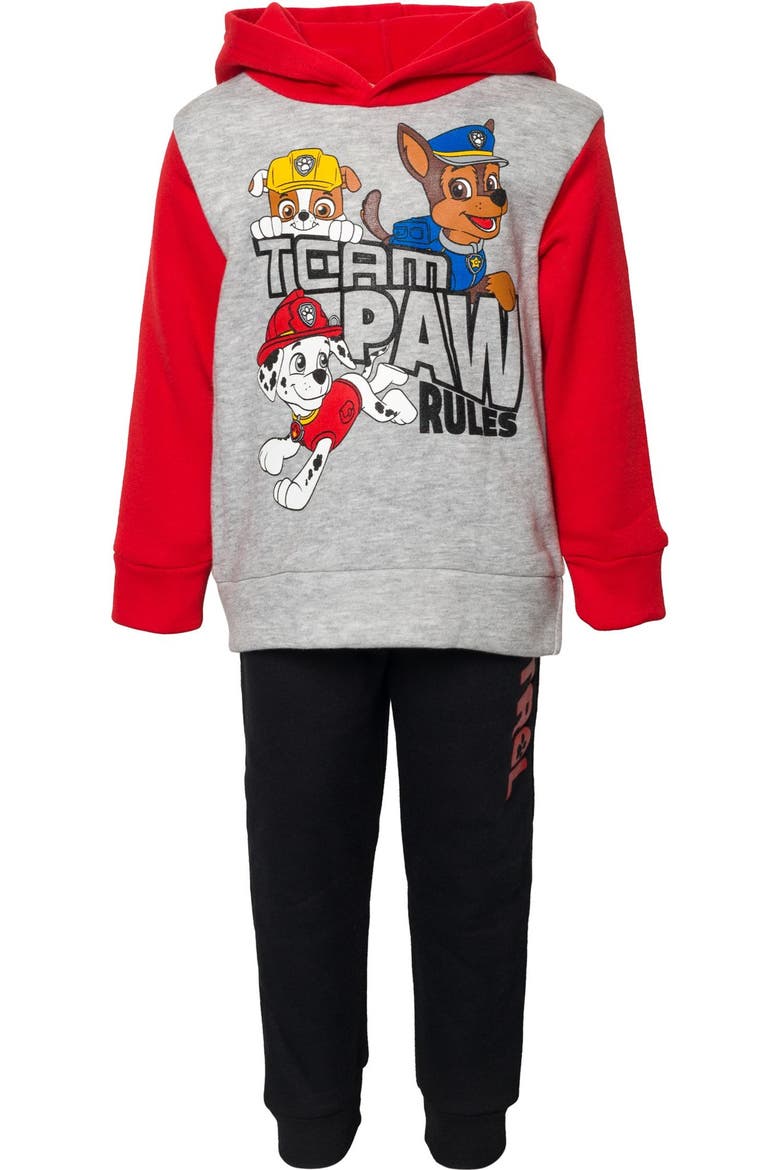 Paw Patrol 2-Piece Fleece Hoodie and Pants Set, Alternate, color, Grey Red Black
