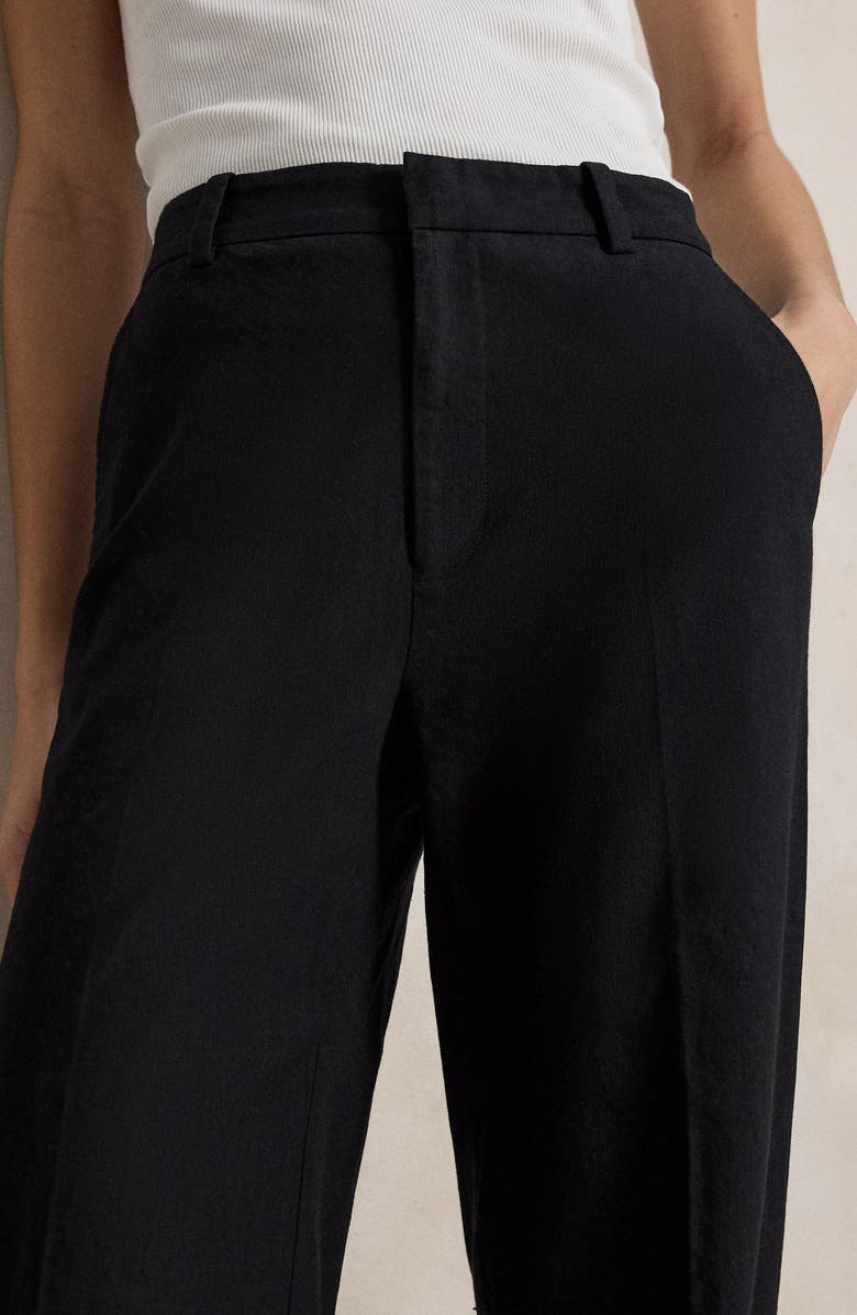 Polo Ralph Lauren Beaton Stretch Cotton Wide Leg Pants, Alternate, color, Polo Black