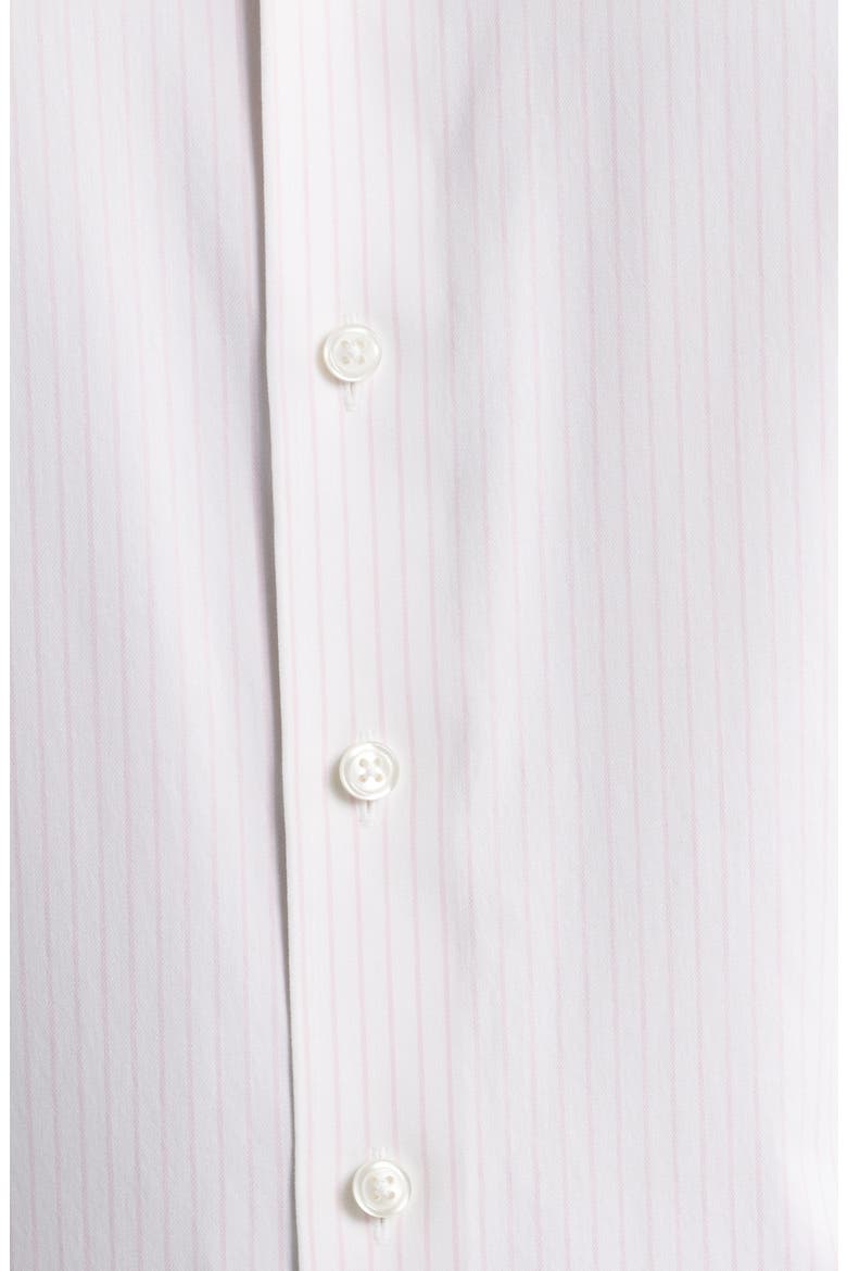 Trim Fit Premium Performance Dress Shirt, Alternate, color, PINK IVORIS STRIPE