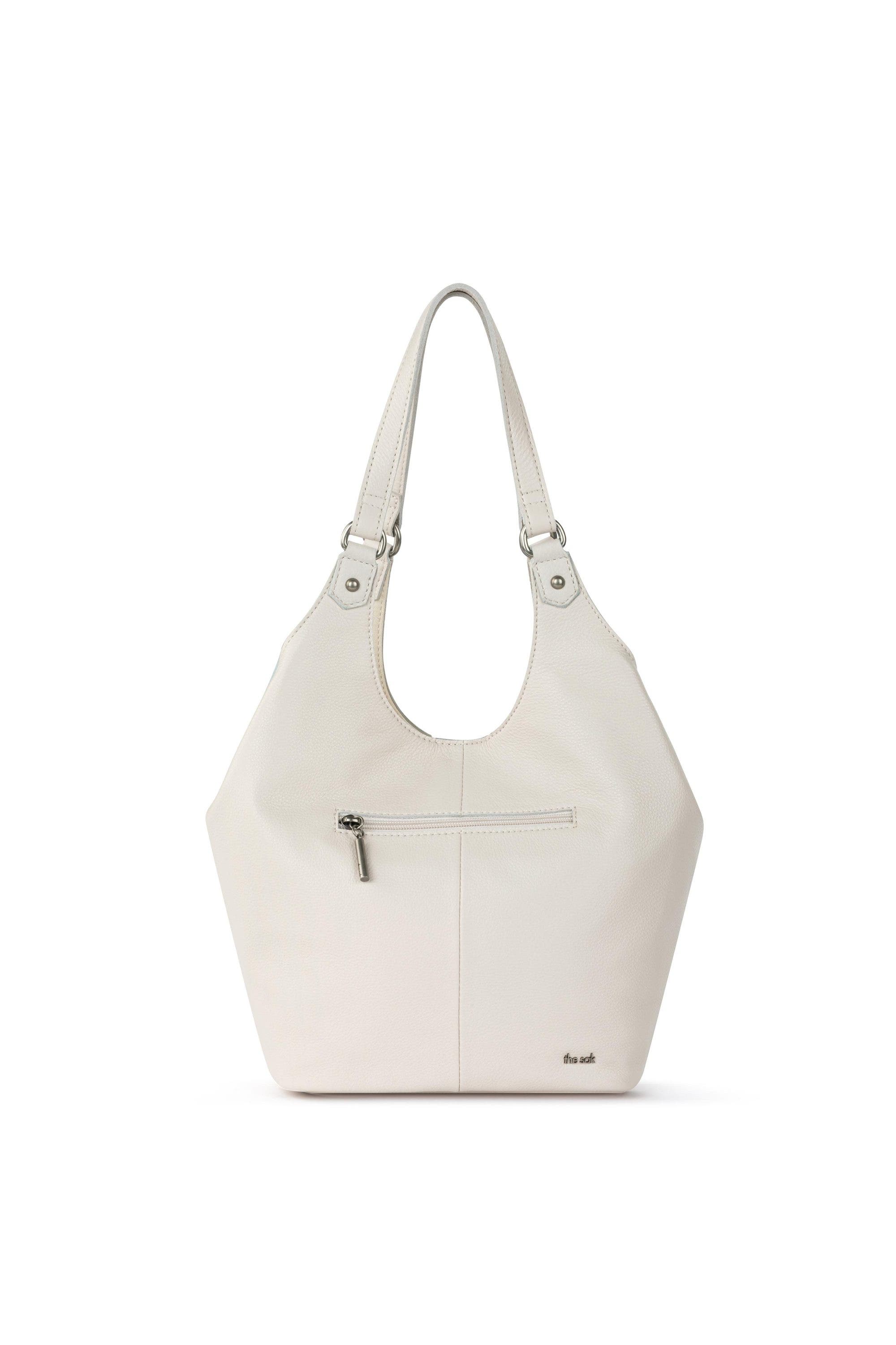 The Sak Roma Shopper Leather Tote Bag, Alternate, color, Loden Multi Patch