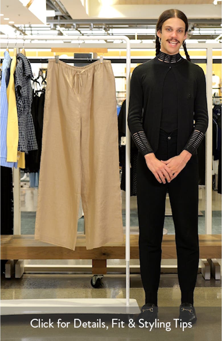 Linen Drawstring Lounge Pants, sales video thumbnail