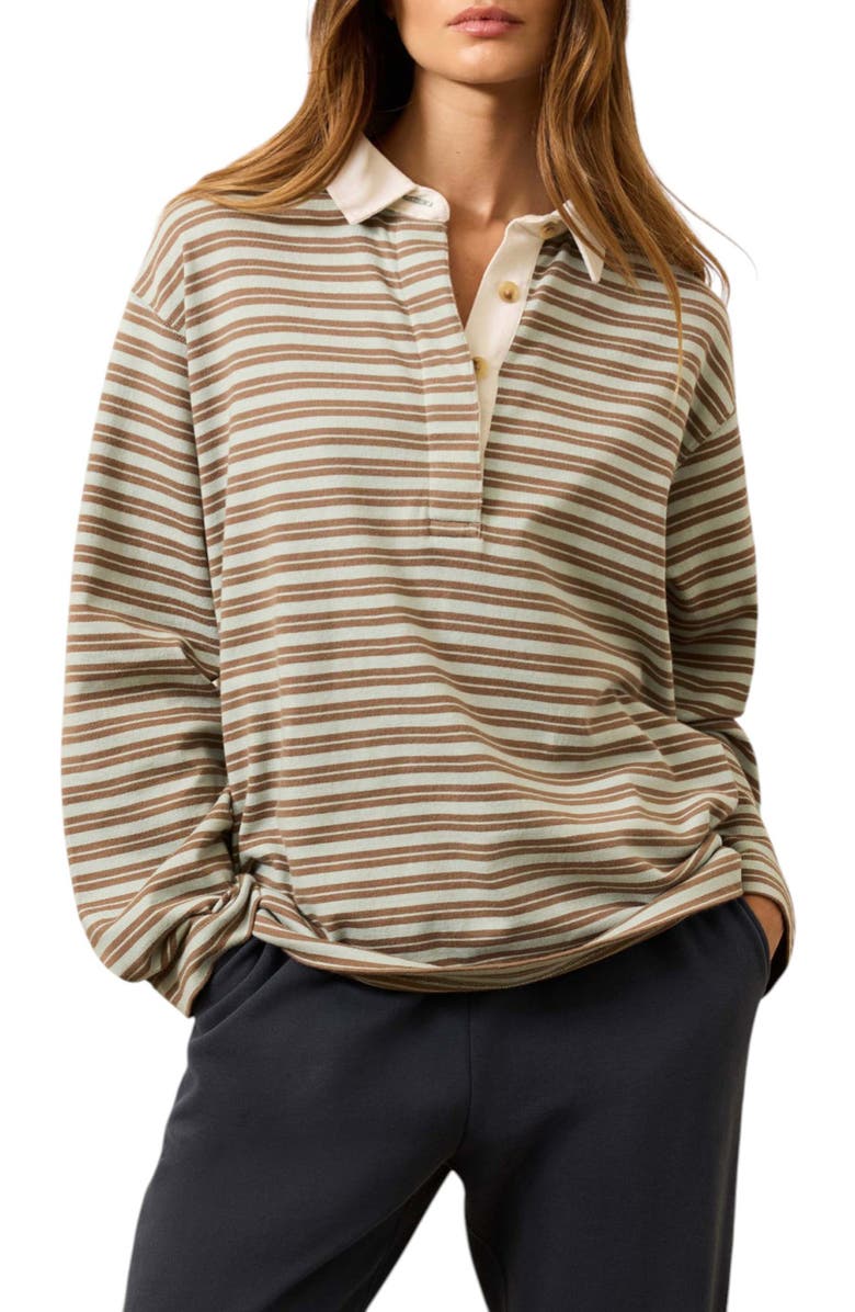 Faherty Hometown Rugby Top, Main, color, Lakeshore Bay Stripe