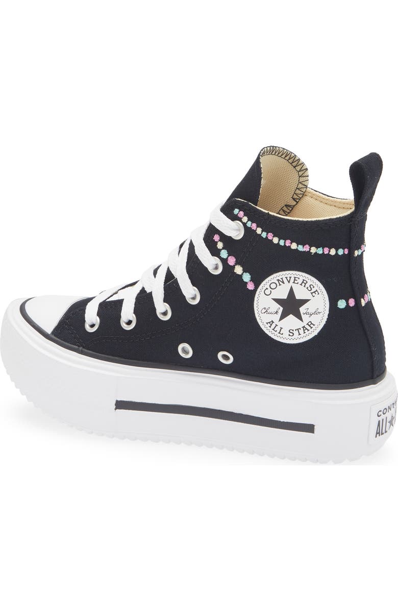 Converse Kids' Chuck Taylor<sup>®</sup> All Star<sup>®</sup> Lift Platform Sneaker, Alternate, color, Black/ Orchid/ White