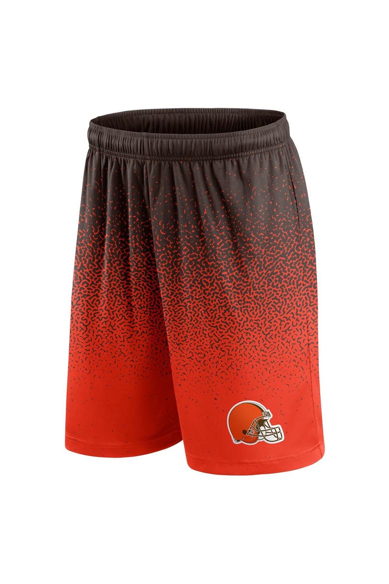 Men's Fanatics Branded Brown/Orange Cleveland Browns Ombre Shorts, Alternate, color, Brown