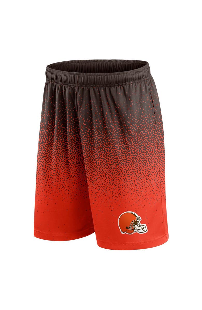 FANATICS Men's Fanatics Branded Brown/Orange Cleveland Browns Ombre Shorts, Alternate, color, Brown