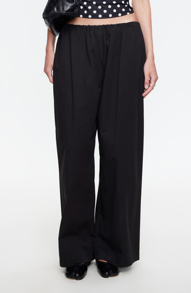 LIONESS Tidekiss Wide Leg Pants, Main, color, Noir