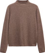 MANGO Cashmere Perkins Neck Sweater