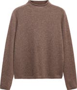 MANGO Cashmere Perkins Neck Sweater