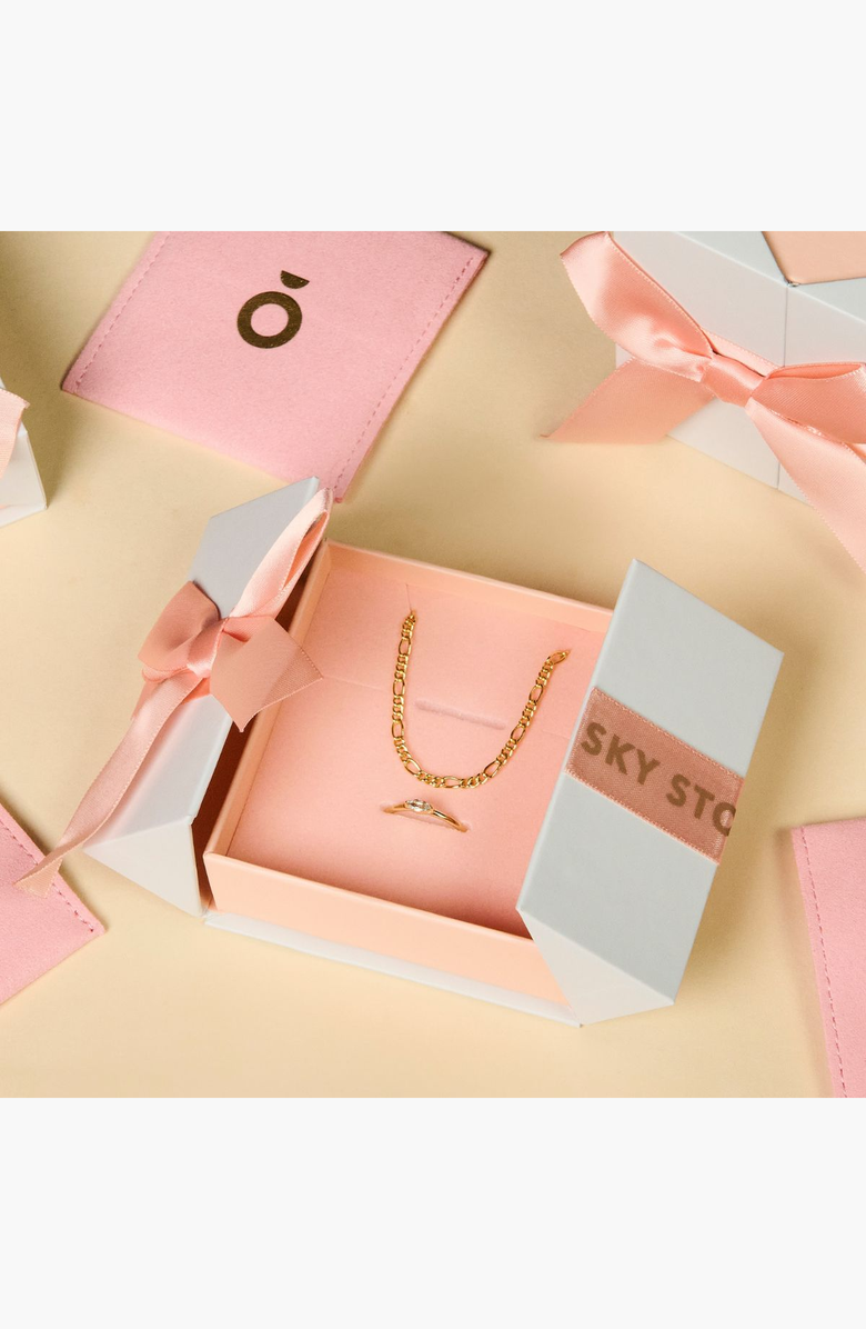 Little Sky Stone Eclipse Charm Necklace, Alternate, color, Mother Of Pearl