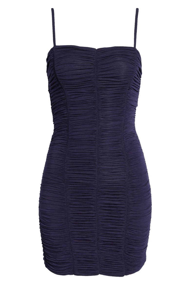 Ruched Jersey Dress, Alternate, color, NAVY