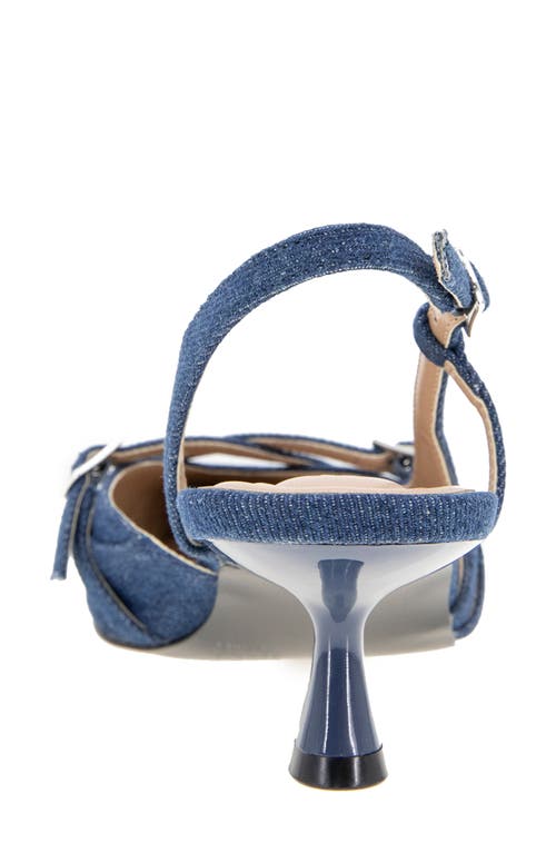 Bcbgeneration Kiran Slingback Kitten Heel Pump In Blue