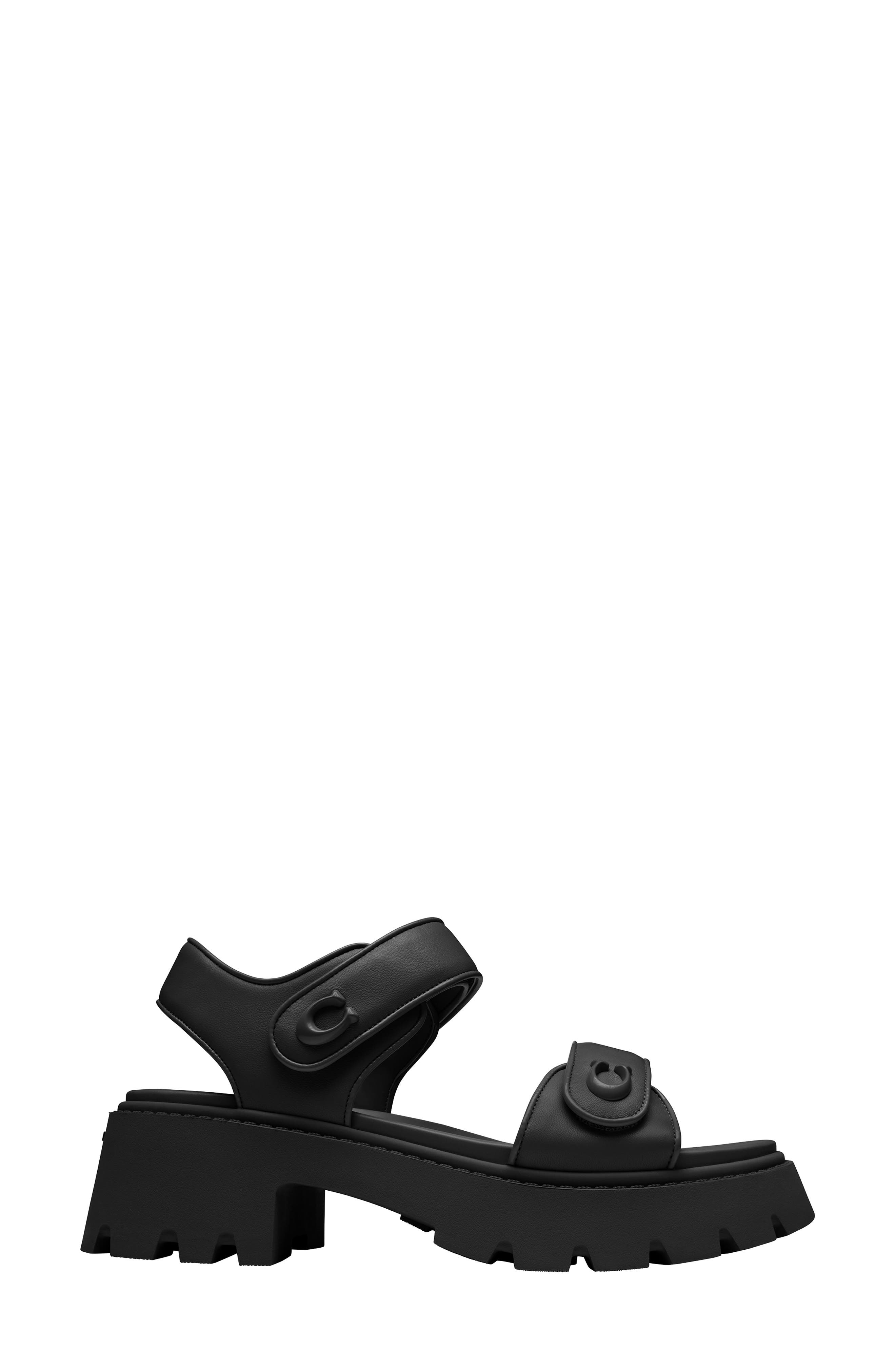 COACH Brynn Ankle Strap Platform Sandal, Alternate, color, 