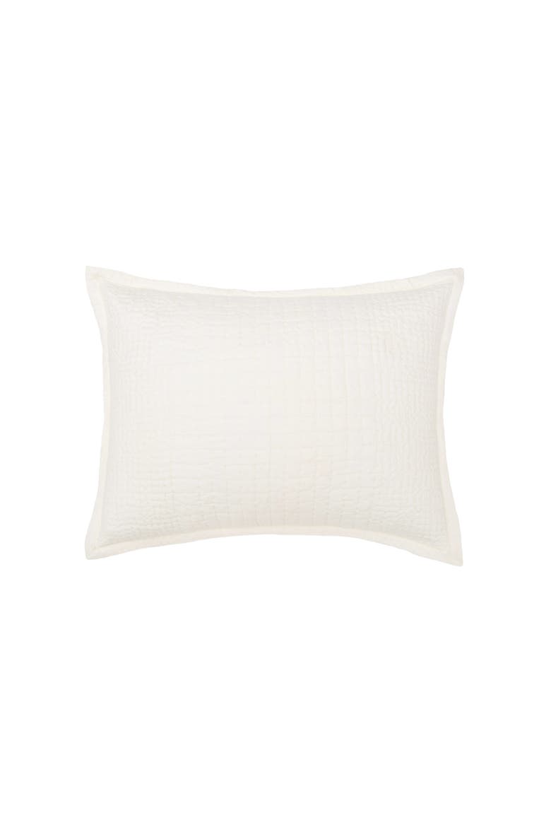 Willa Standard Pillow Sham, Main, color, Off-White