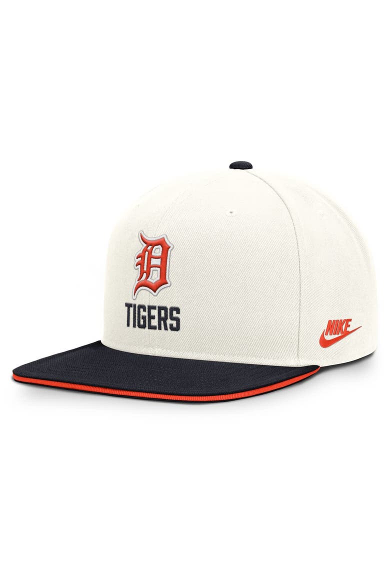 Men's Nike Cream/Navy Detroit Tigers Cooperstown Pro Dri-FIT Snapback Hat, Main, color, Cream