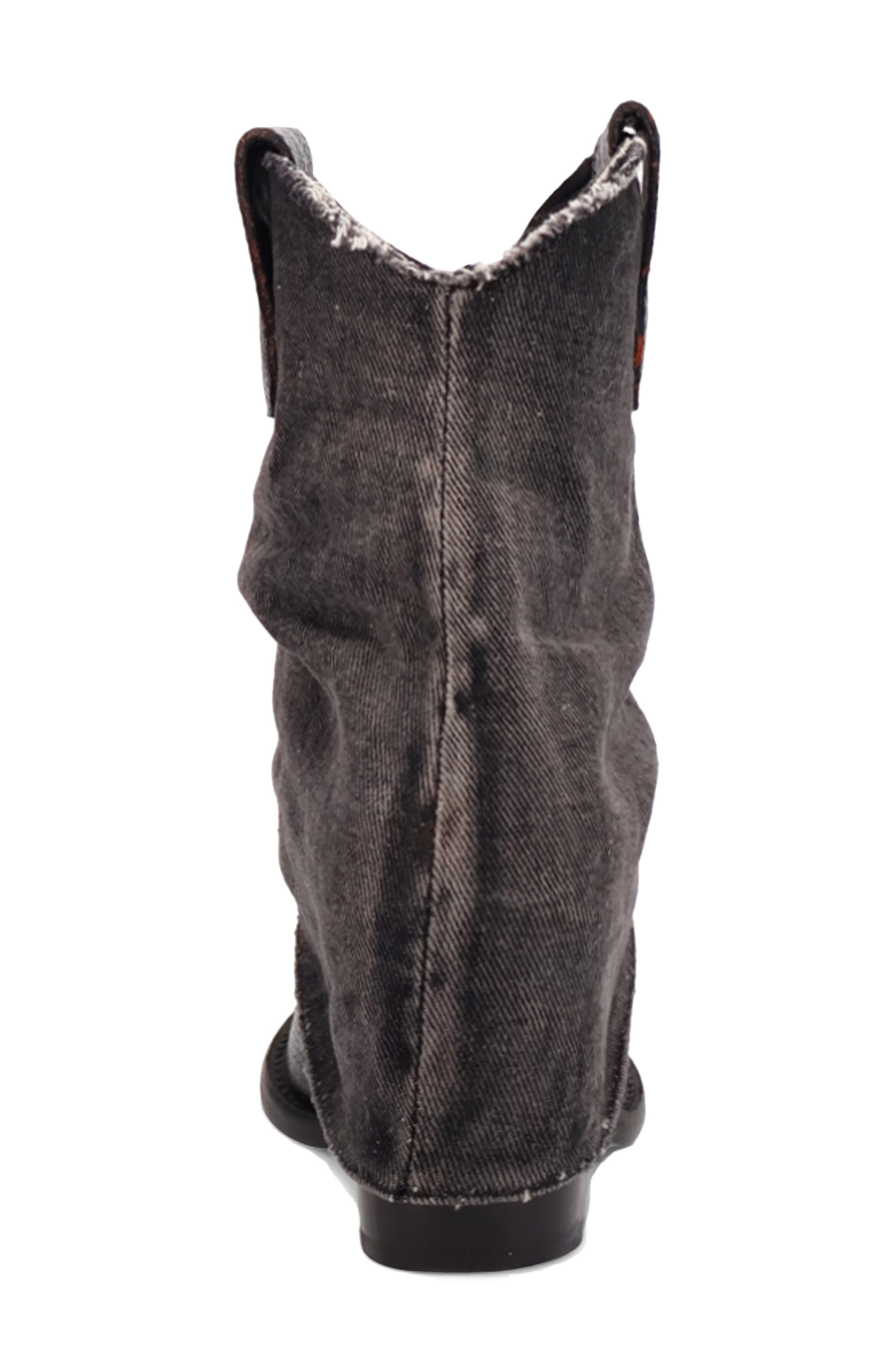 Dingo Denim Dream Western Boot, Alternate, color, Black