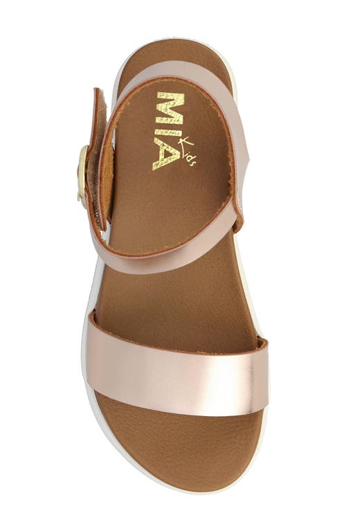 Mia Kids' Pyper Platform Sandal In Soft Gold