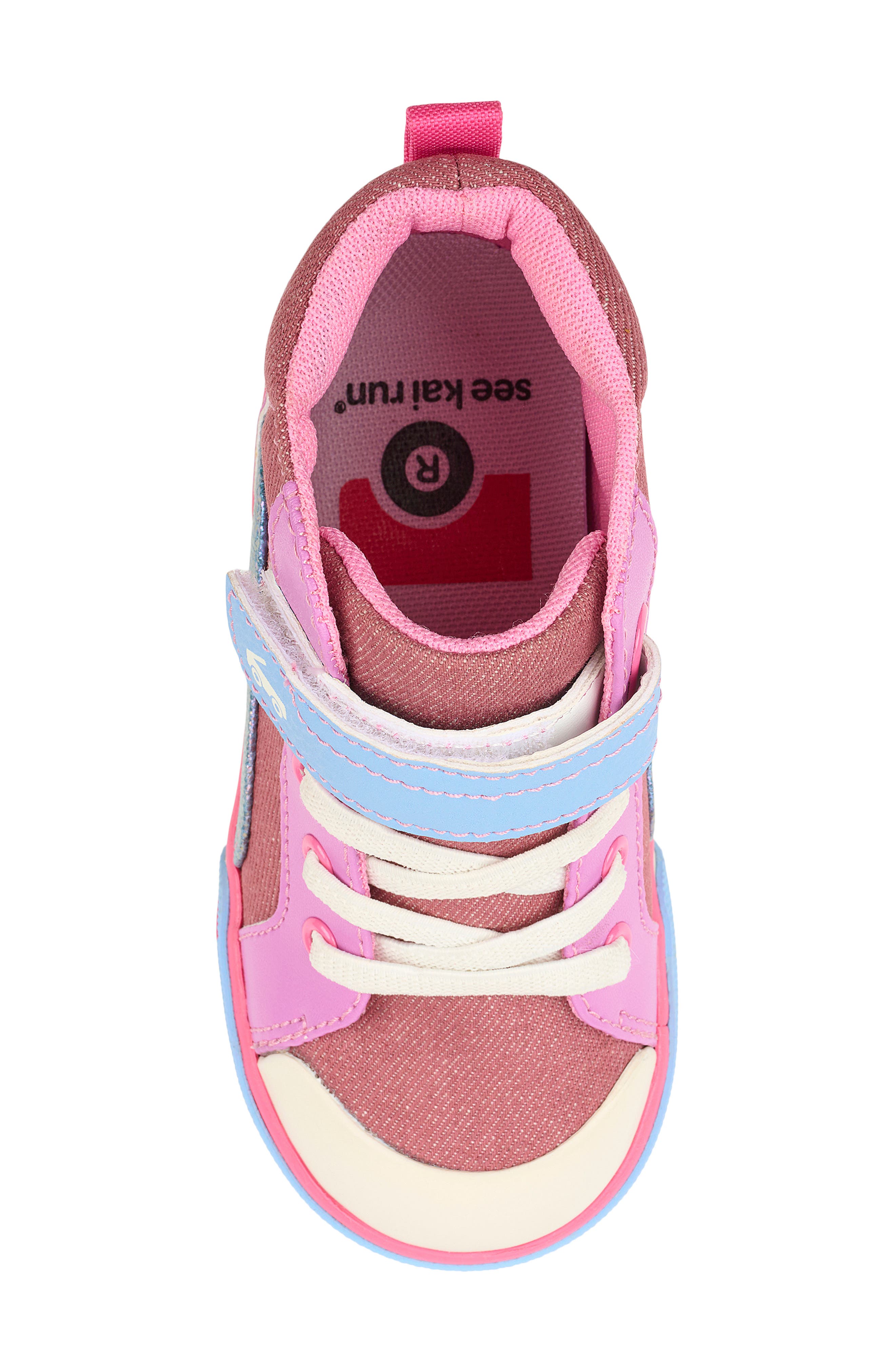 Kids' Dayton Colorblock High Top Sneaker, Alternate, color, BERRY