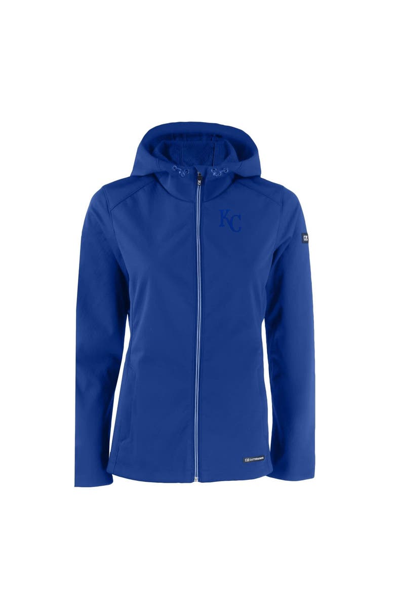 Cutter & Buck Women's Cutter & Buck Blue Royal Evoke Eco Softshell Recycled Full-Zip Jacket, Alternate, color, 