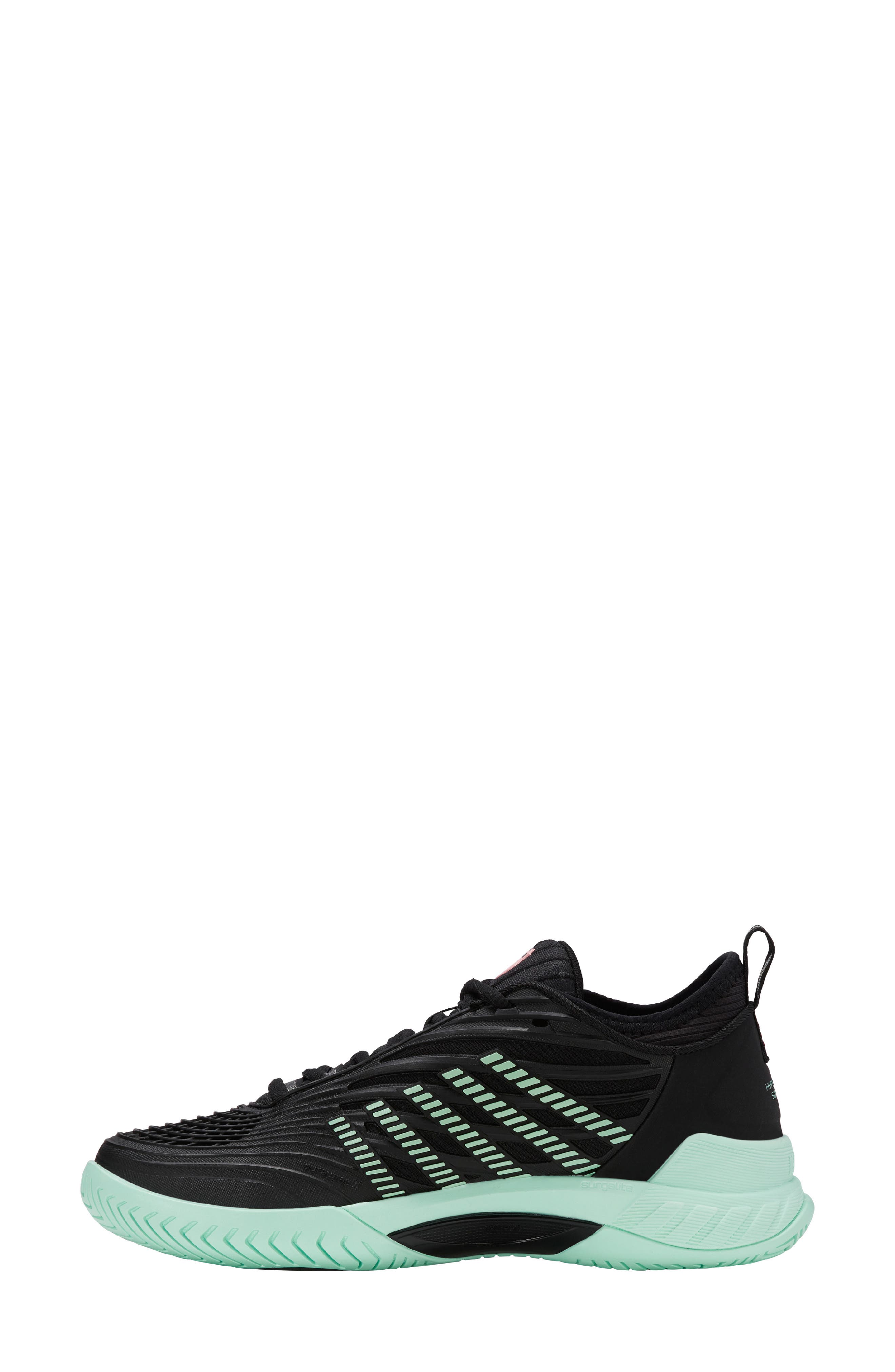 K-Swiss Hypercourt Supreme 2 Tennis Shoe, Alternate, color, Black/ Neon Mint