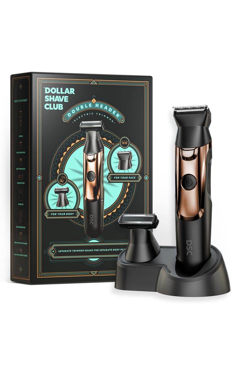 DOLLAR SHAVE CLUB Double Headed Electric Trimmer, Main, color, 