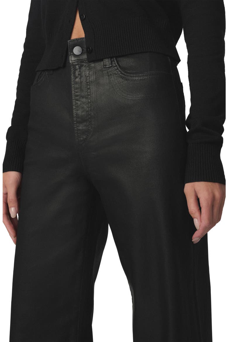 The Mia High Waist Wide Leg Jeans, Alternate, color, BLACK FOIL