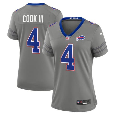 Women's Nike James Cook III Gray Buffalo Bills Nickel City Game Jersey