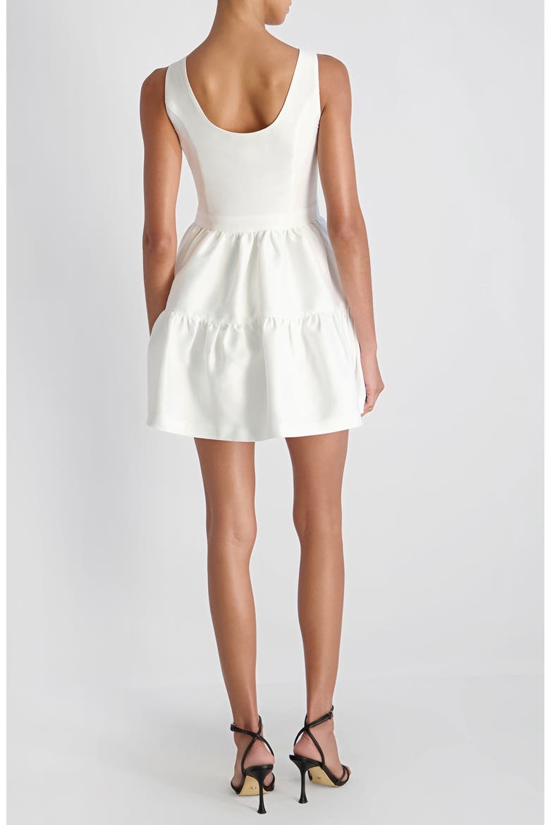Sleeveless Tiered Ruffle Minidress, Alternate, color, SUMMER WHITE