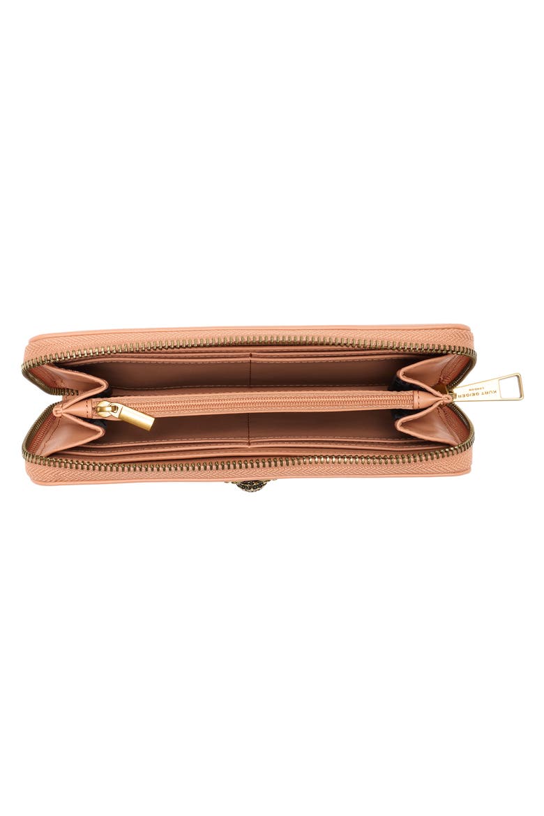 Chelsea Zip Around Leather Wallet, Alternate, color, TAN COMB