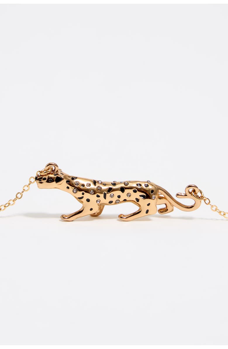 Bimba y Lola Dark Panther Necklace, Alternate, color, Gold