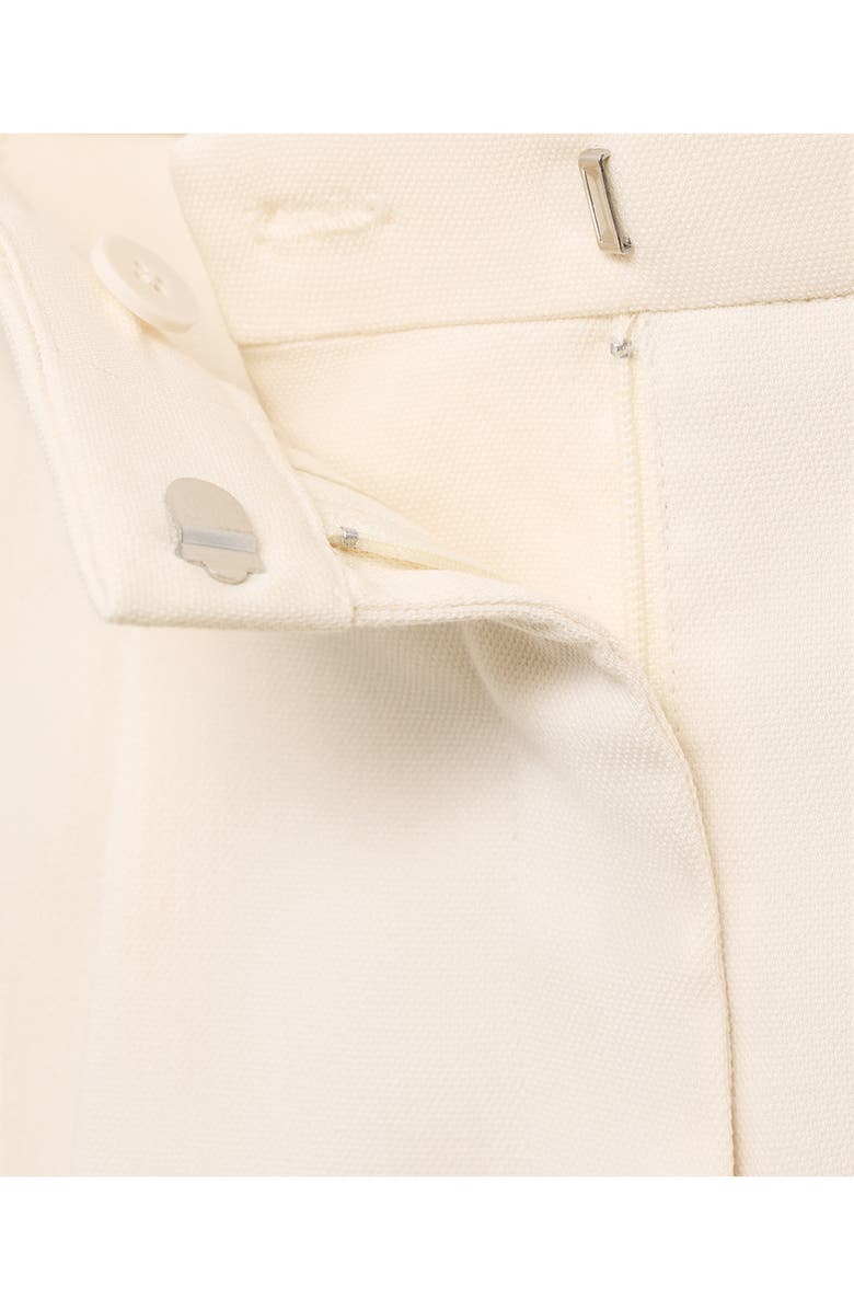 MANGO Pleated Straight Leg Pants, Alternate, color, Ice Grey