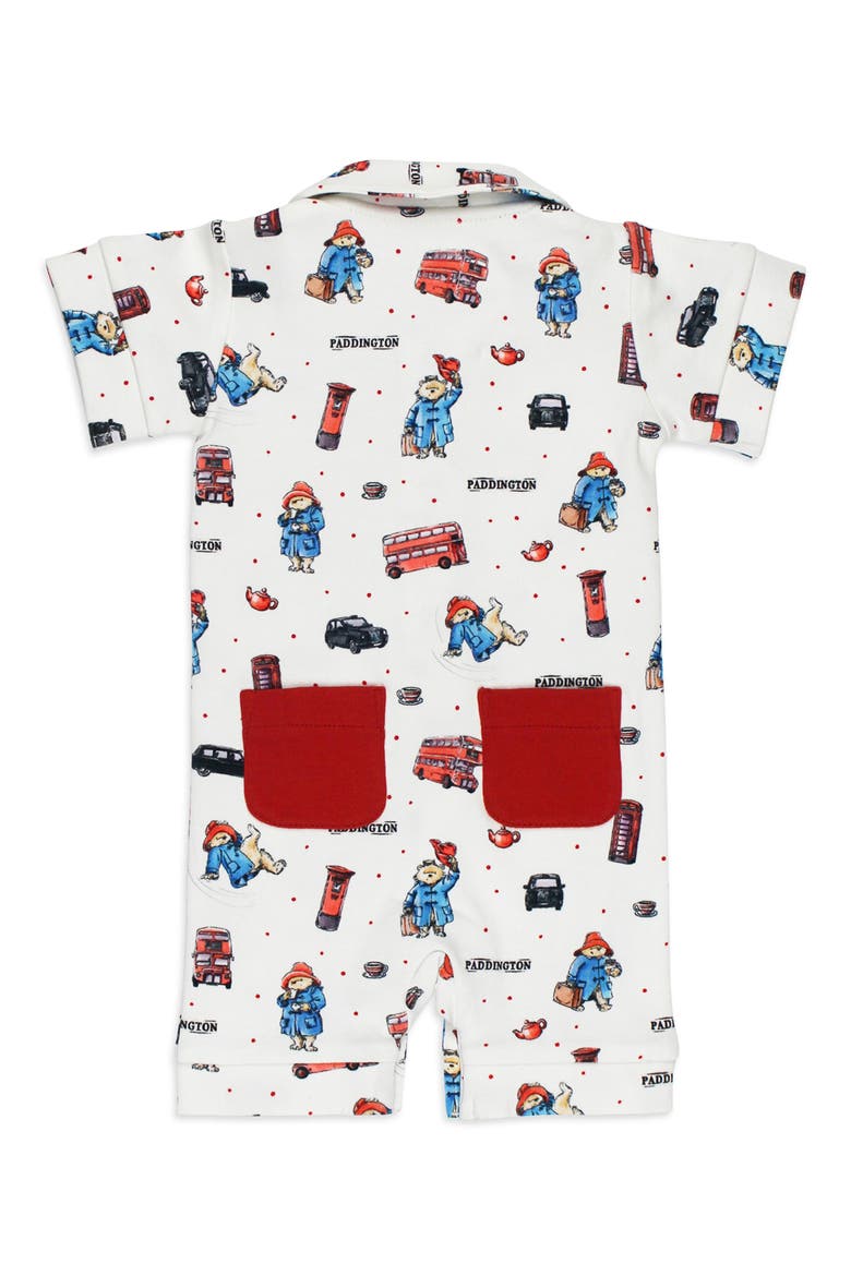 x Paddington Bear™ Sleeveless Organic Cotton Pocket Romper, Alternate, color, LONDON PADDINGTON