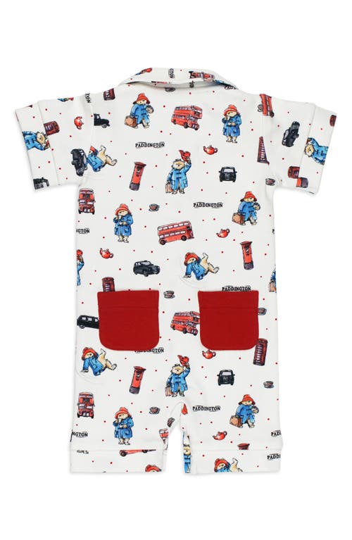 L'ovedbaby X Paddington Bear™ Sleeveless Organic Cotton Pocket Romper In London Paddington