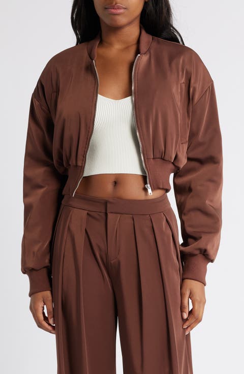 Crop Bomber Jacket
