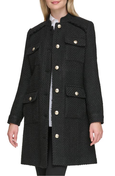 Belted Wool Blend Coat