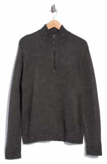 Bird's Eye Quarter Zip Sweater
