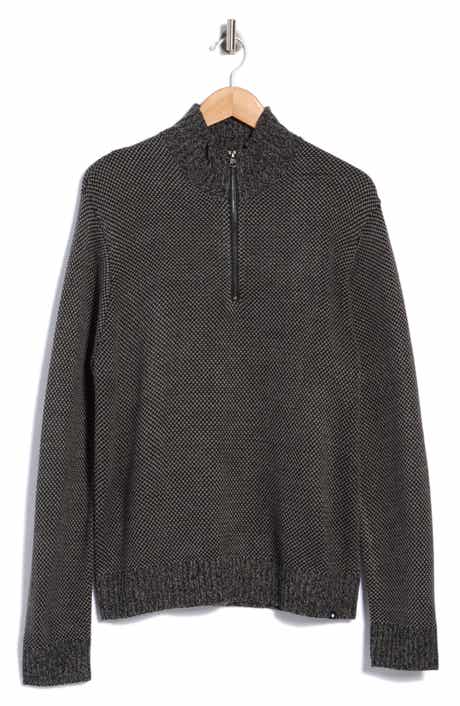 Bird's Eye Quarter Zip Sweater