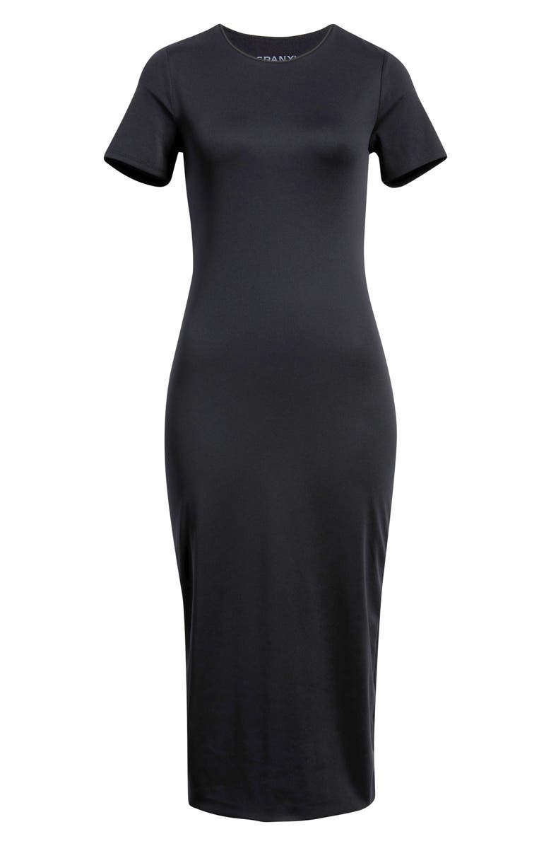 SPANX<sup>®</sup> Ponte Crewneck Midi Dress, Alternate, color, Classic Black