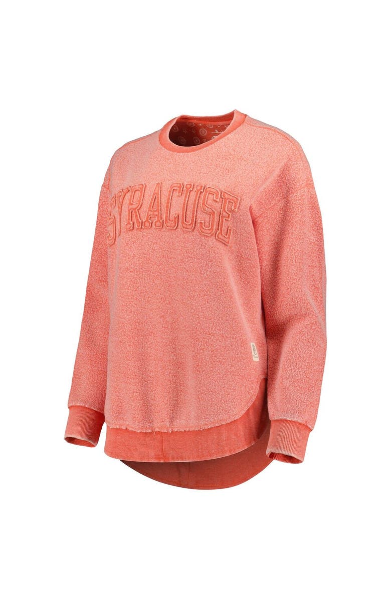 PRESSBOX Women's Pressbox Orange Syracuse Orange Ponchoville Pullover Sweatshirt, Alternate, color,