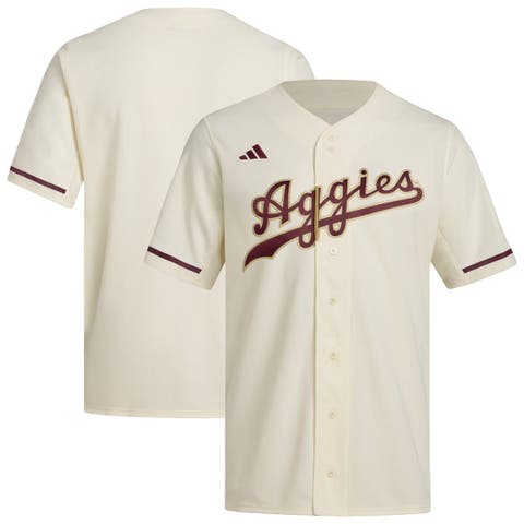 Men's adidas  Cream Texas A&M Aggies Replica Baseball Jersey