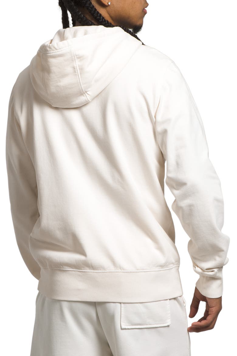 Garment Dyed Pullover Hoodie, Alternate, color, GARDENIA WHITE/ GARDENIA WHITE