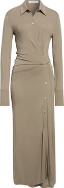 Helmut Lang Asymmetric Long Sleeve Dress