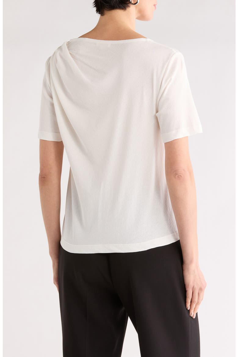 Lee Cowl Neck Cotton Top, Alternate, color, WHITE